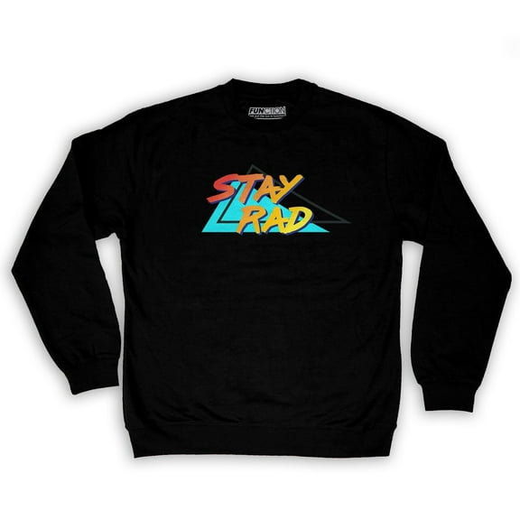 Function - Stay Rad 80's Men's Fashion Crew Neck Sweatshirt