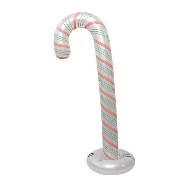 Bastón de inflable de Navidad, decoración navideña, accesorio de fiesta de bastón de inflable versátil para césped, patio, casa, ter Estilo E