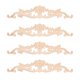 thumbnail image 1 of 4 Piezas de Apliques de Madera Tallada CalcomaníA Tallada en Madera DecoracióN de Muebles Sin Pintar para la DecoracióN del Armario de la Puerta del Hogar, 1 of 8