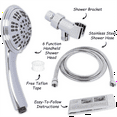 thumbnail image 5 of Aqua Elegante 6 Function Handheld Shower Head Kit with Shower Hose & Mount - 1.8 GPM - Chrome, 5 of 8