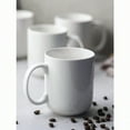 thumbnail image 4 of 20 oz Large Coffee Mugs with Handle Ceramic Cup Set of 6 for Tea Hot Cocoa Mug Gifts Set Soft White, 4 of 5