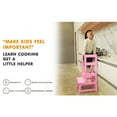 thumbnail image 6 of SDADI Mother's Helper Adjustable Height Kids Kitchen Step Stool, Pink, 6 of 9