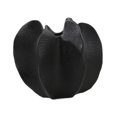 thumbnail image 2 of Jarrón de cerámica con forma de carambola, adorno nórdico para mesa, centro de mesa para oficina, mesita de noche, mesa de comedor, estante de entrada M negro, 2 of 10