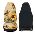 thumbnail image 6 of FOR U DESIGNS Butterfly Sunflower Pattern Seat Cover for Cars Washable 2 Pack Interior Covers for Cars for Women Men Stretchy Auto Decoration Accessories Universal Fit Most Vehicles, 6 of 7
