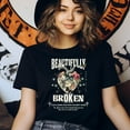 thumbnail image 3 of Beautifully Broken Faith Shirt for Women, Christian Scripture Tee with Heart and Butterfly Design, White, Size M, 3 of 5