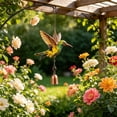 thumbnail image 4 of Stained Glass Hummingbird Wind Chime Metal Bell Weatherproof Hanging Ornament for Garden Patio Window Decor Gift, 4 of 6