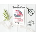 thumbnail image 3 of Darling Souvenir White Birthday Invitation Card Printable Fill or Write In Blank Invites Party Supplies Pack Of 28 5 x 7 Inches, 3 of 5