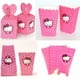 thumbnail image 2 of Caja de palomitas de maíz de Hello Kitty, decoración para fiesta de cumpleaños, caja de regalo de gato rosa, caja de galletas, chocolate, dulces, baby shower, regalos para niños, suministros para fies, 2 of 5