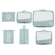 thumbnail image 2 of Set de 6 piezas para empaquetar - organizadores de equipaje de viaje con bolsa para zapatos, estuche para electrónica y cosméticos, malla transpirable, plegable, 6 tallas, 2 of 9