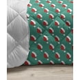 thumbnail image 3 of Green Xmas Down Alternative Comforter, Winter Holiday New Year Celebration Related Multitude Continuous Candy Canes, Microfiber Quilt for All Season, 5 Sizes, White and Rust, by Ambesonne, 3 of 3