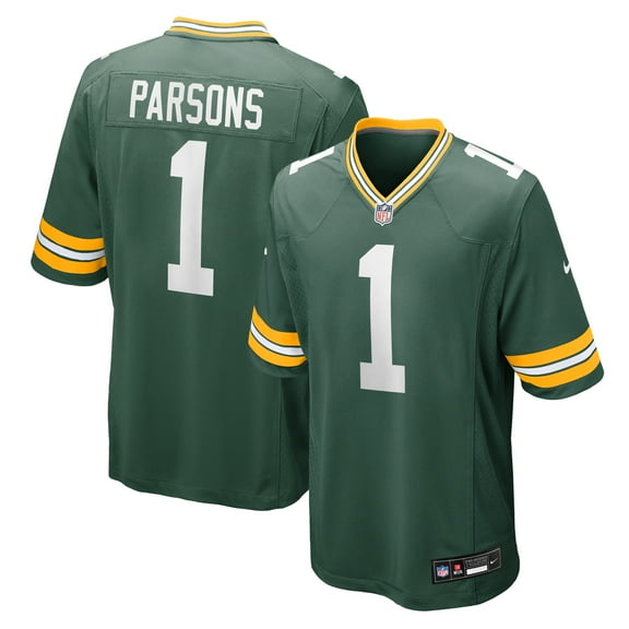 Men's Nike Micah Parsons Green Green Bay Packers Game Player Jersey
