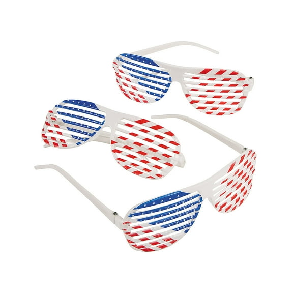 Patriotic Shutter Shades - Apparel Accessories - 12 Pieces