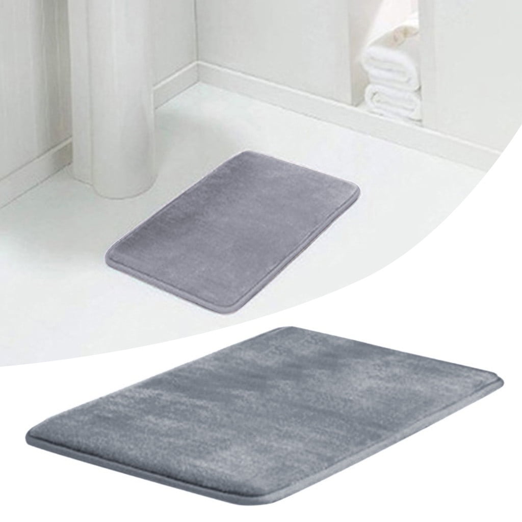 Memory Mat Anti Slip Bath Rug with Strong Absorbent Machine Washable Shower Rug 
