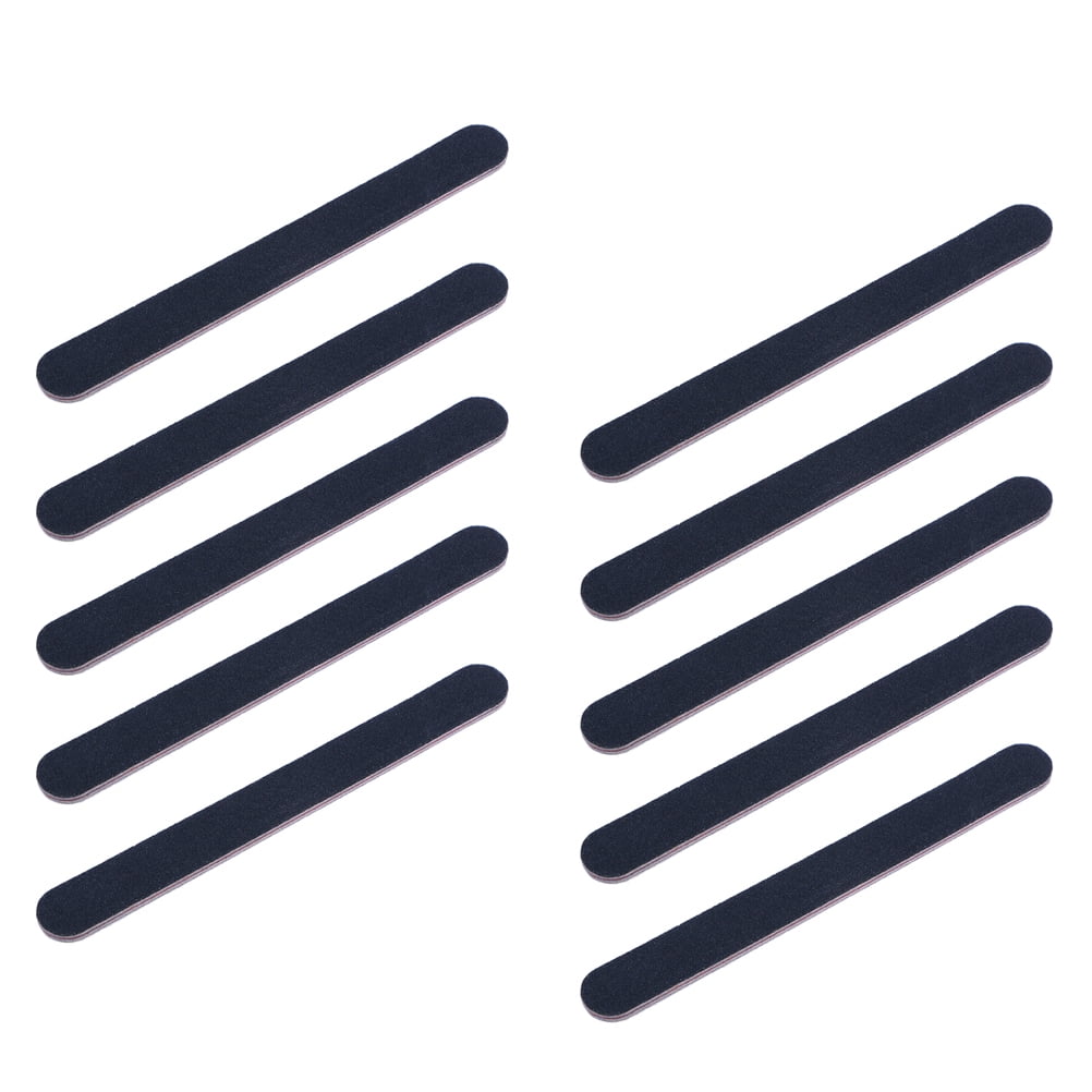 OUNONA 10pcs Durable Washable Doublesided Nail Files Emery Board Nail