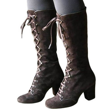 

Lyinloo Women Round Toe Slip Floral Print Shoes Low Top Flat Canvas Shoes Casual Sneaker High Boots Shoes Brown 38