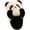 Black, variant on Fuzzy Cartoon Panda Plush Animal House Slippers for Boys Girls Kids Warm Fleece Lined Platform Home Shoes Brown Size 3 Big Kids
