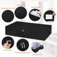 thumbnail image 5 of Almacenamiento debajo de la cama, paquete de 2 bolsas de almacenamiento debajo de la cama con tapa, organizador de cajones de almacenamiento de ropa resistente y plegable con 3 asas, caja de almacenam, 5 of 5