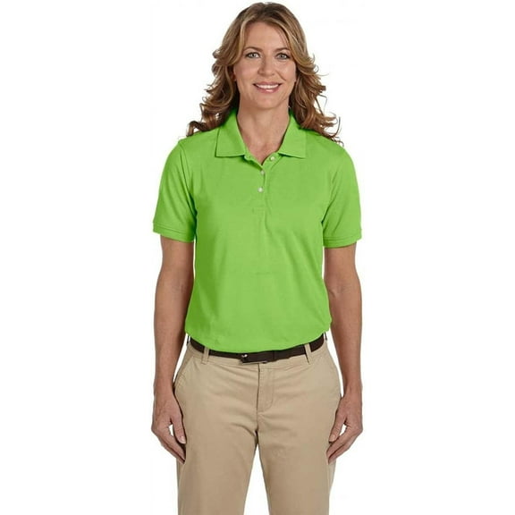 M265W Harriton Ladies Easy Blend Polo Lime L