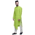 thumbnail image 6 of Atasi Full Sleeve Kurta For Boys Solid Asymmetrical Cut Designer Long Kurta, 6 of 7