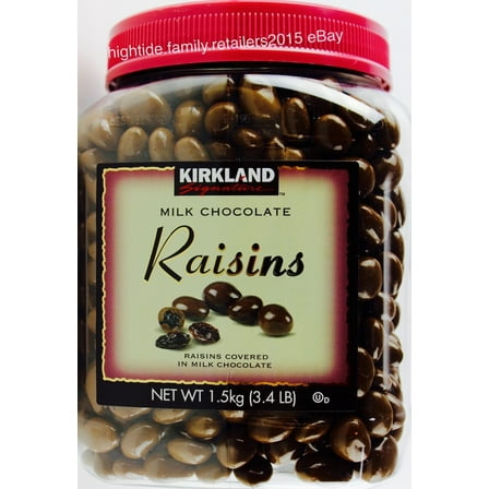 Kirkland Signature Milk Chocolate Raisins Chocolate Covered Raisin Fruit 3.4 lb