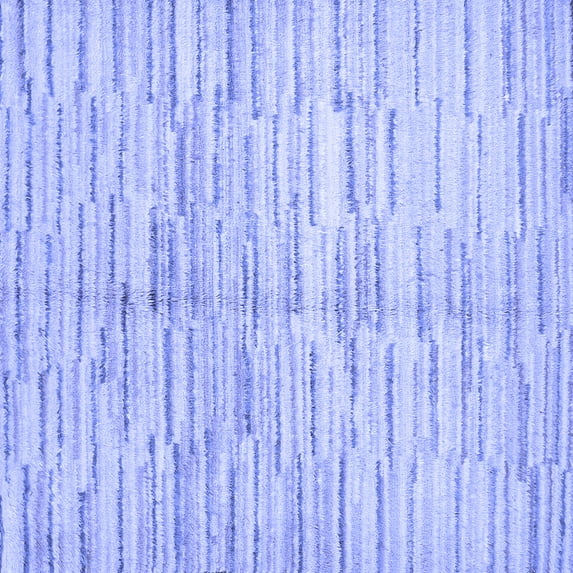 Ahgly Company Machine Washable Indoor Square Abstract Blue Contemporary Area Rugs, 4' Square