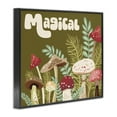 thumbnail image 4 of Stupell Industries Magical Botanical Mushrooms Botanical & Floral Painting Black Framed Art Print Wall Art, 14 x 11, 4 of 10