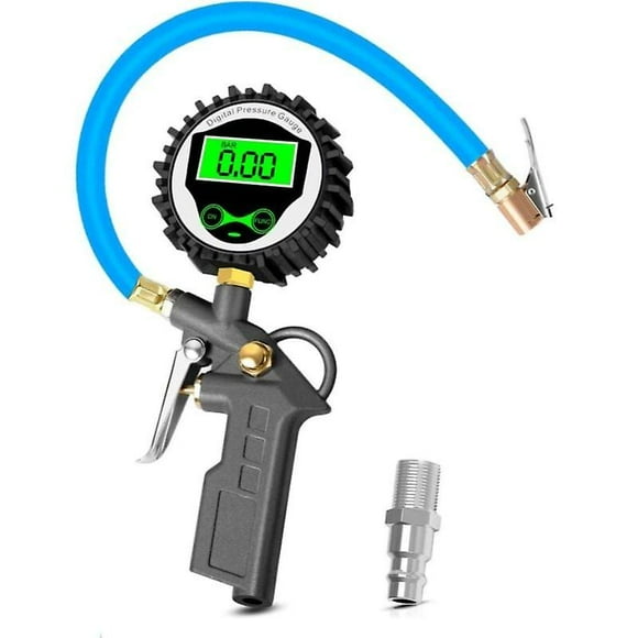 Digital Tire Pressure Gauge with LCD Backlight Display, Digital Tire Pressure Gauge Tire Inflator Gun for Car Motorcycle Bike