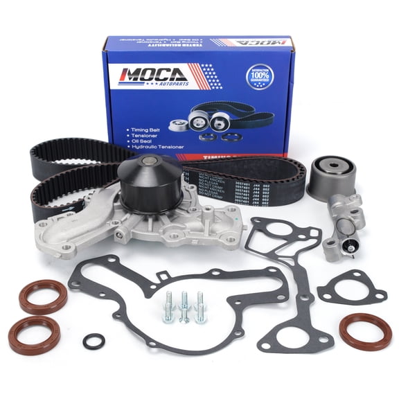 MOCA AUTOPARTS Timing Belt Kit with Water Pump Hydraulic Tensioner Fit for 2001-2002 Mitsubishi Montero 3.5L & 2003-2005 Mitsubishi Montero 3.8L