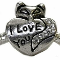 I Love You Fox Charm Bead For snake charm Bracelet