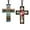 Good Morning This Is God & Cross With Roses, variant on WIRESTER Set of 2 Aluminum Cross Hanging Ornaments for Christmas Tree Holidays Party Home Office Xmas Tree Decoration Gift - Purple Romans 12:12 & Faith