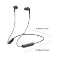 thumbnail image 3 of Stereo Sound Bluetooth Neckband Headphones, 14MM Drivers IPX5 Waterproof with Steel Core, for Running, Gym Workouts, Jogging, Daily Use, Office, 3.94x5.9n, 3 of 9