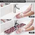 thumbnail image 5 of Coolnut 2 Pack Faucet Dry Mat for Kitchen Sink, Snowflakes Red 14x5 Inch Faucet Drying Mat Absorbent Mat Fast Dry Mat for Kitchen, Bathroom, 5 of 7