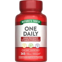 One Daily Women's and Men's Essential Multivitamin | 365 Mini Tablets - 1 Year Supply | by Nature's Truth