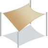 ALEKO Waterproof Sun Shade Sail - Rectangular - 10 x 6.5 Feet - Sand
