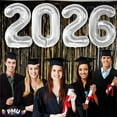 thumbnail image 6 of PMU New Year's Eve Party 2026 New Year, Graduation "2026" 16in Silver Number Mylar Balloons Birthday, Special Events Accessories Party Celebration (4/pkg) Pkg/1, 6 of 6