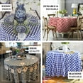thumbnail image 3 of Efavormart 120" Round BLACK/RED Checkered Wholesale Gingham Polyester Linen Picnic Restaurant Dinner Tablecloth, 3 of 11