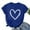 Dark Blue, variant on BLTIBY Valentine's Day Sweatshirt for Women Summer Spring Crewneck Short Sleeve Funny Love Heart Graphic Valentines Shirt Casual Valentines Fashion Pullover Top Beige L
