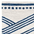 thumbnail image 2 of SAFAVIEH Micro-Loop Glenda Geometric Aztec Wool Area Rug, Ivory/Navy, 4' x 6', 2 of 4