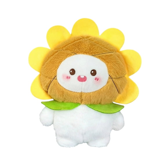 Colorful Sunflower Plush Toys Soft Stuffed Animal Plushie 12 Inch Yellow Sunflower Pillow Cuddly Decor for Nursery Christmas Birthday Single Pack