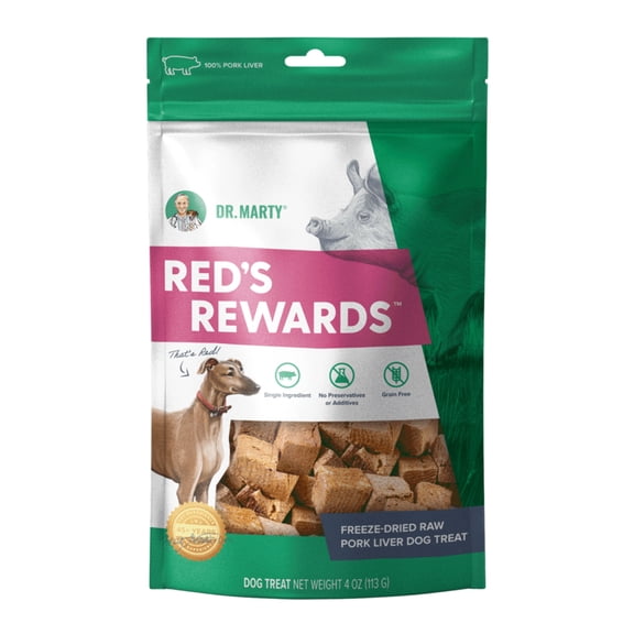 Dr. Marty Reds Rewards Pork Liver Dog Treat 4oz