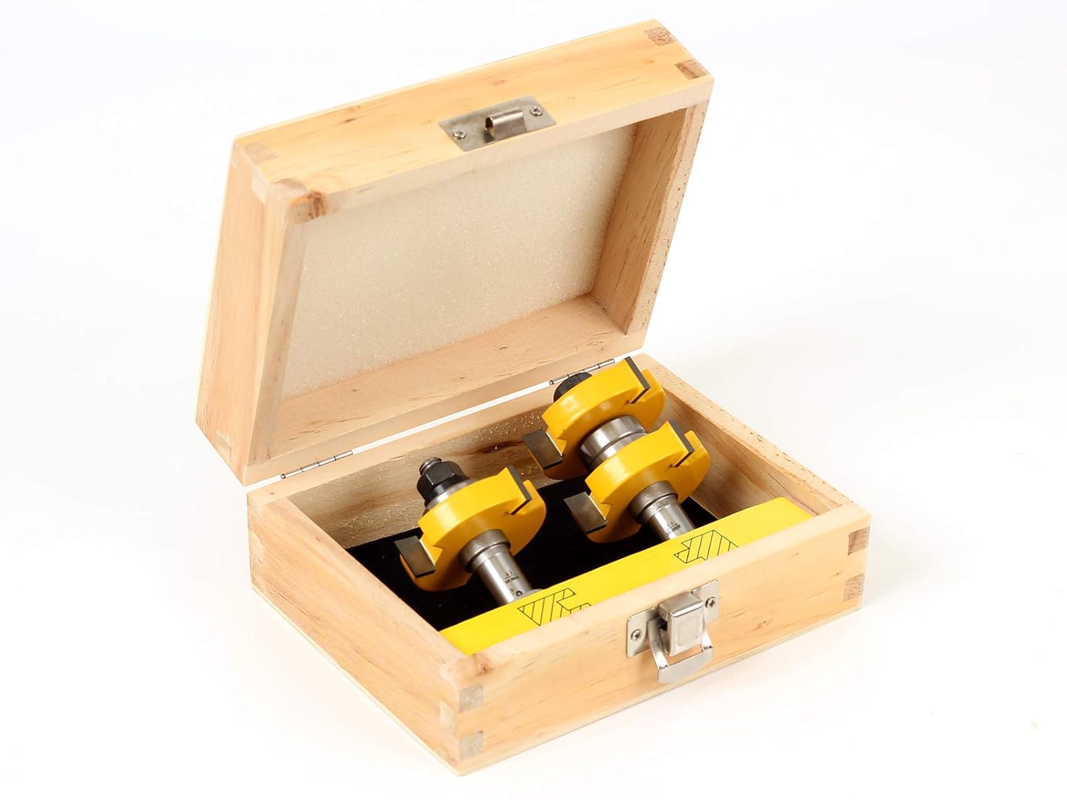 Tongue & Groove Router Bit Set - 1-1/2" Stock - 1/2" Shank - Yonico 15224