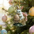 thumbnail image 6 of DefiDgd Easter Bunny Hanging Ornament,2D Flat Acrylic Colorful Rabbit Egg Pendant Spring Hanging Ornament for Party Home Window Door Hanging Decoration(H), 6 of 6