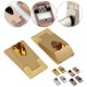 thumbnail image 4 of 4PCS Wardrobe Clothes Tube Support Heart Shape Closet Rod Pole End Bracket Holder Furniture Hanging Pole Flange Base Hardware, 4 of 11