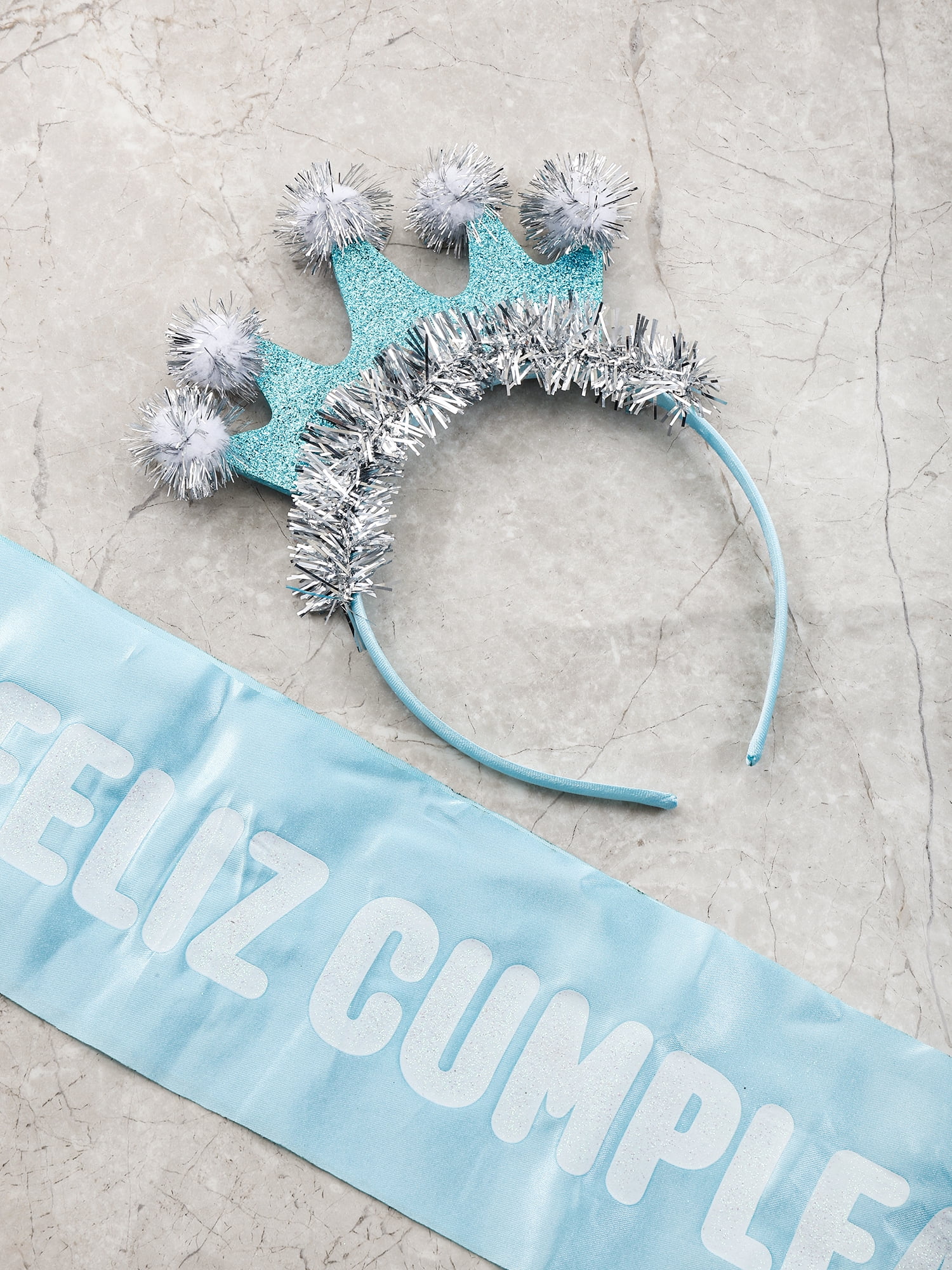 Wonder Nation It's My Birthday Crown Headband and Sash Set, 2 Pieces