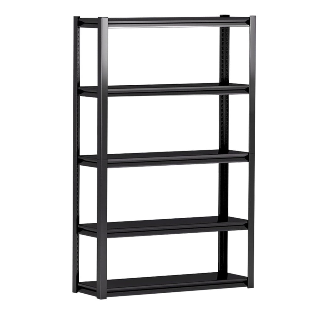 Kepooman 5-Tier Metal Shelving Unit, Adjustable Garage Storage Utility Rack, Multipurpose Shelf for Warehouse Basement Kitchen Living Room Pantry, Black Kepooman 5-Tier Metal Shelving Unit, Adjustable Garage Storage Utility Rack, Multipurpose Shelf for Warehouse Basement Kitchen Living Room Pantry, Black