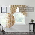 thumbnail image 4 of VHC Brands Dorset 4 PC Mustard Gold Curtain Set (2 Prairie Swag 36x18 and 2 Tier 36x36), 4 of 5