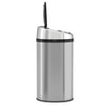 thumbnail image 6 of iTouchless Stainless Steel Round Sensor Trash Can with AbsorbX Odor Control System 8 Gal. Silver, 6 of 7