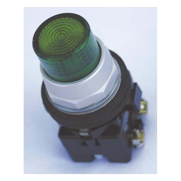Eaton Pilot Light Complete Unit,LED,Green HT8GTGF7