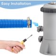 thumbnail image 4 of Replacement Pool Hoses for Above Ground Pools 1 1/4, 59" Long Above Ground Pool Hoses (Blue, 2 Pcs), 4 of 7