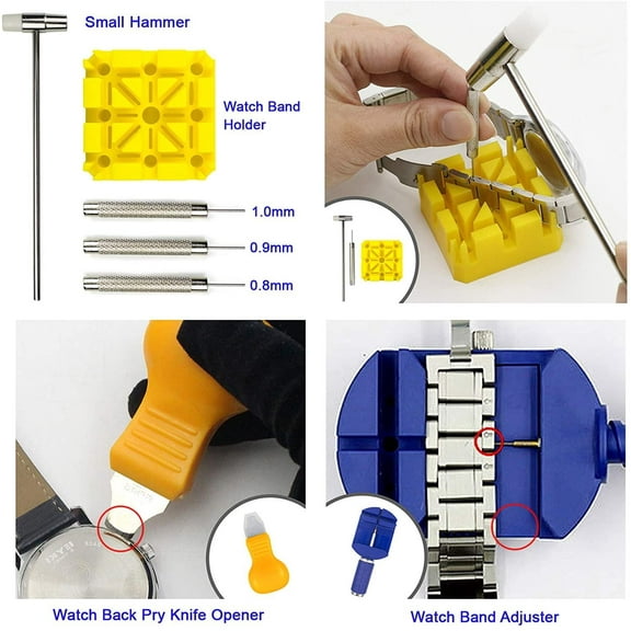 Lunanne Watch Tool Kit Case Opener Link Remover Spring Bar Screwdriver